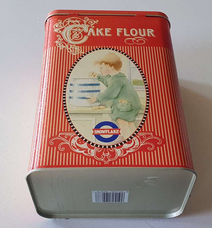 SNOW FLAKE cake flour tin as per photos