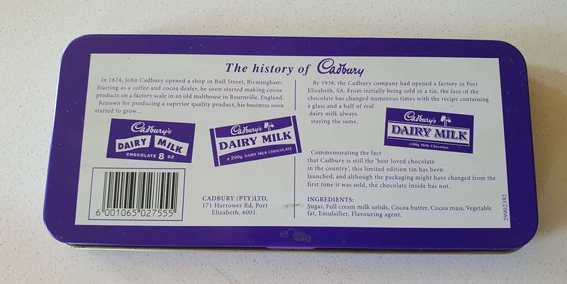 CADBURY'S tin as per photos