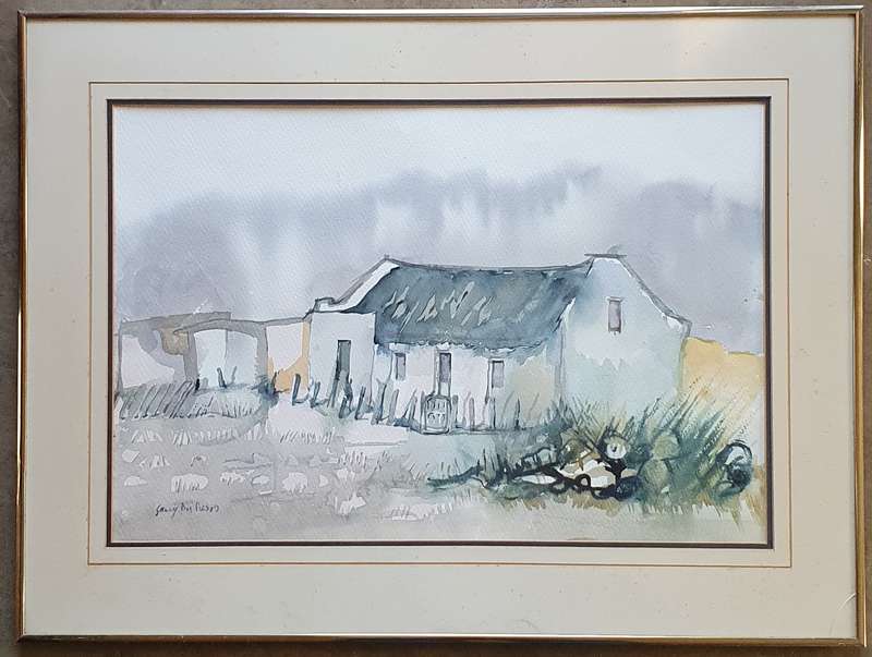 Original large watercolour painting by SALLY DU PLESSIS