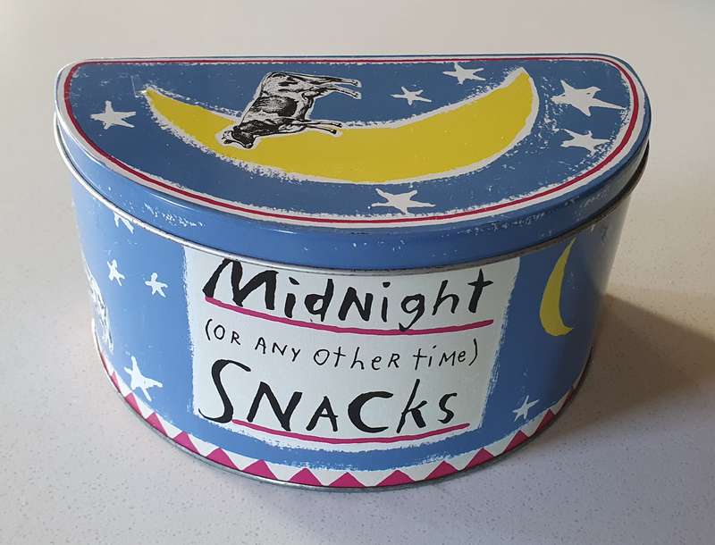 MIDNIGHT Snacks tin as per photos