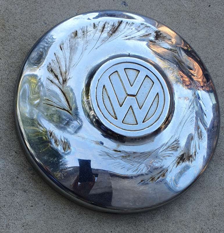 Vintage VW wheel hubcap as per photo