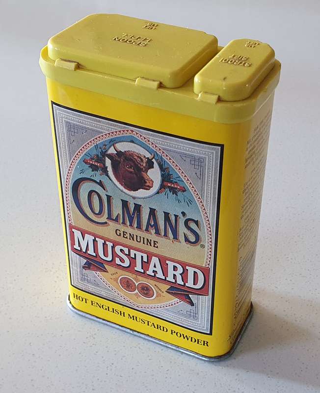 COLEMAN'S tin as per photos