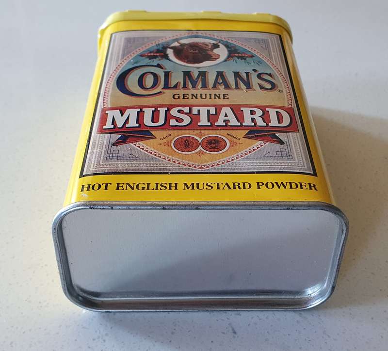 COLEMAN'S tin as per photos