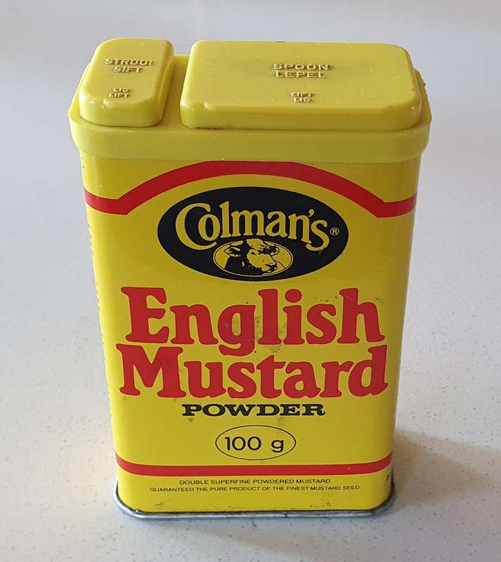 COLEMAN'S tin as per photos