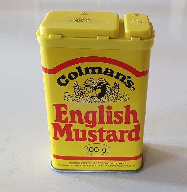 COLEMAN'S tin as per photos