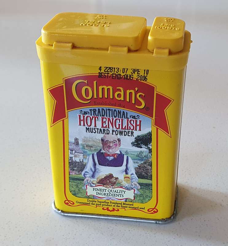 COLEMAN'S tin as per photos