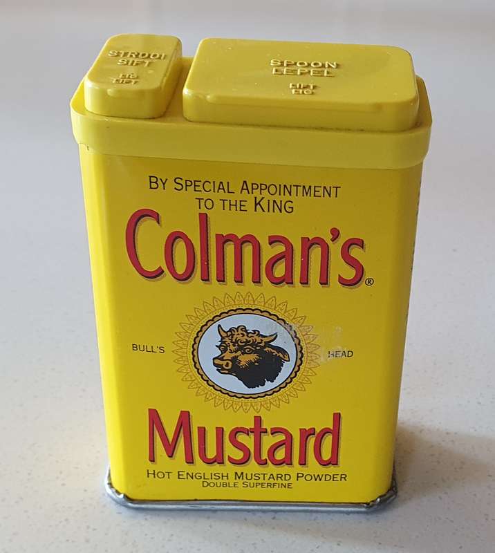 COLEMAN'S tin as per photos