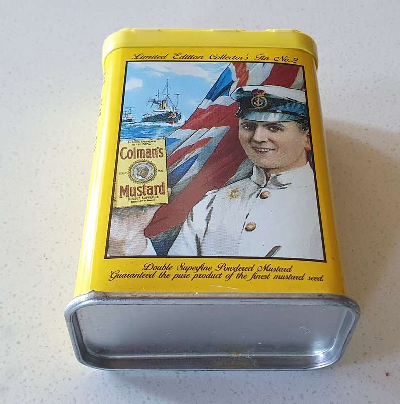 COLEMAN'S tin as per photos