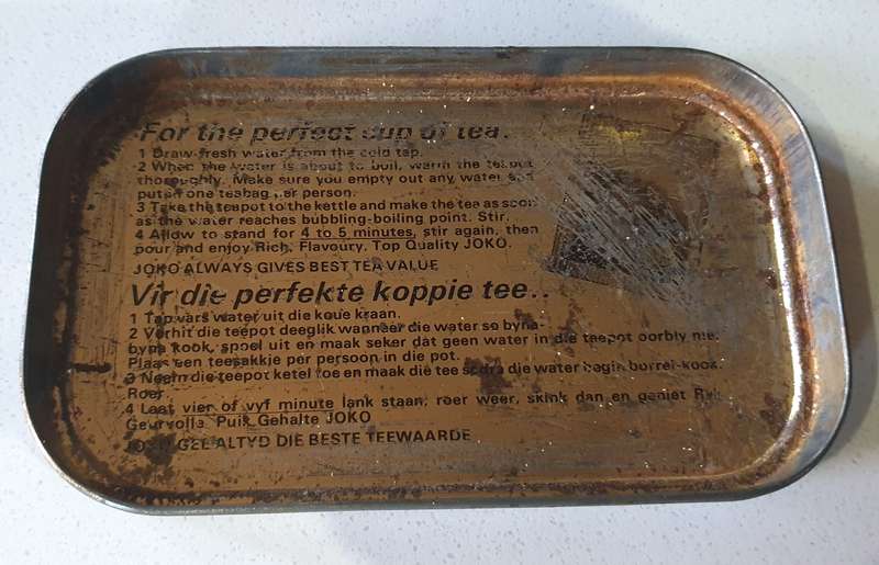 Vintage tea tin as per photos