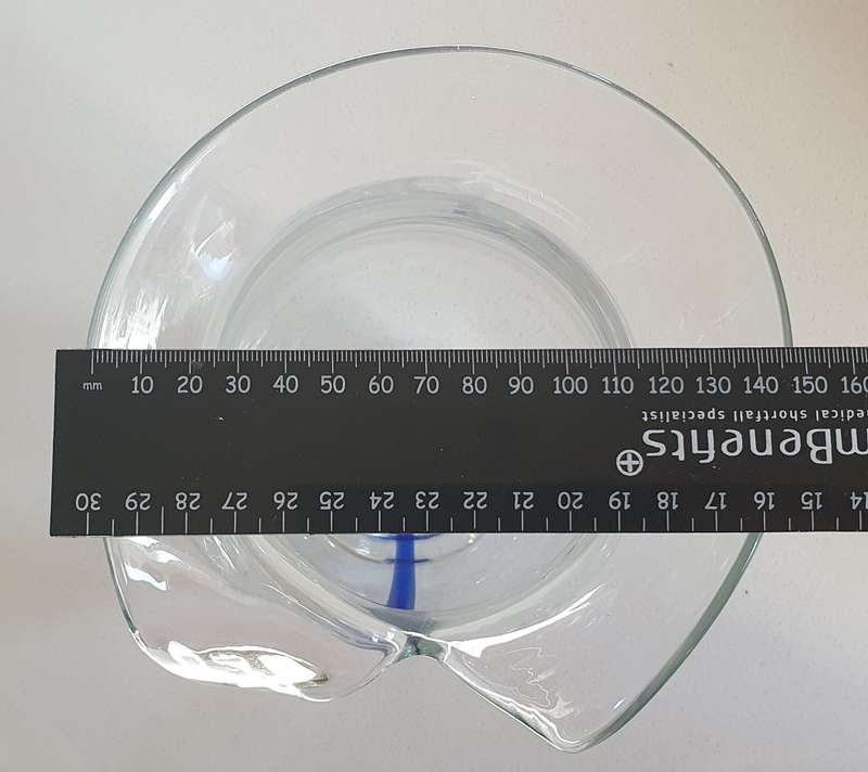 Glass vase as per photo