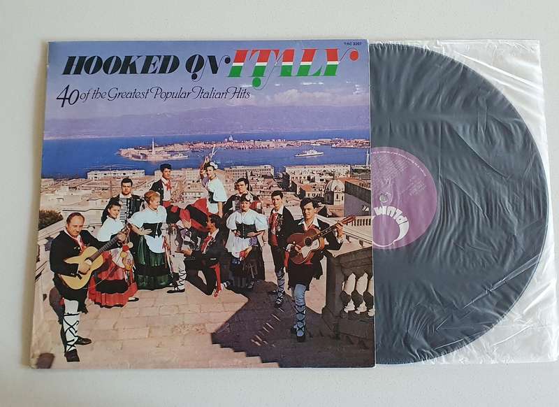 HOOKED ON ITALY - vintage vinyl LP as per photo