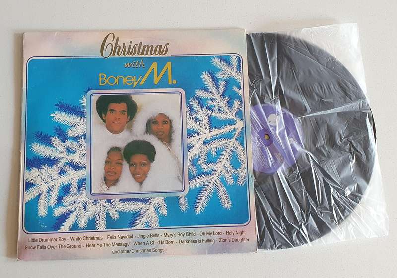 CHRISTMAS WITH BONEY M  - vintage vinyl LP as per photo