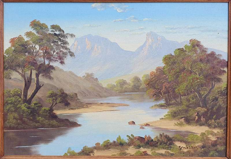 Original oil painting by S. WEBBER