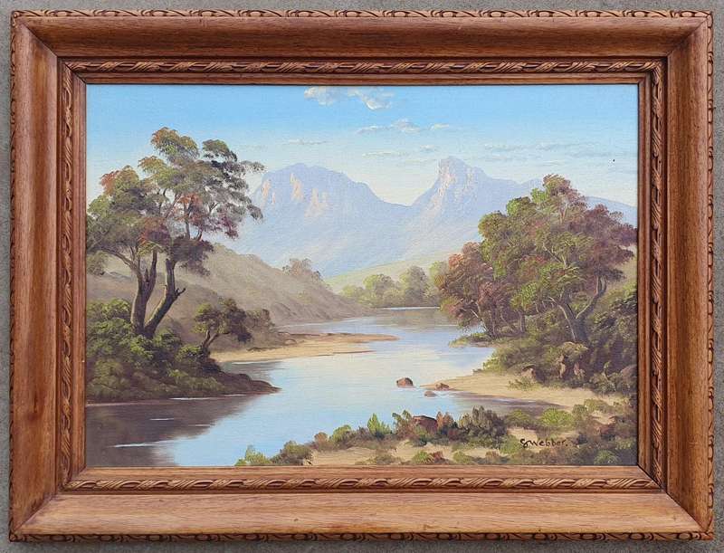 Original oil painting by S. WEBBER