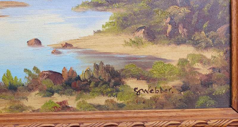 Original oil painting by S. WEBBER