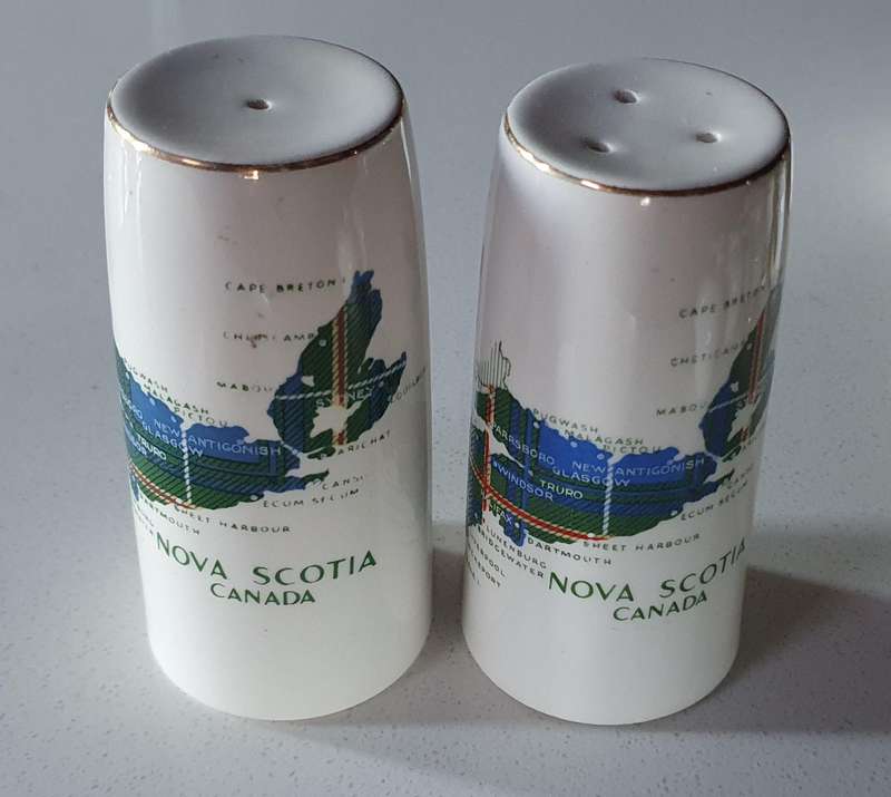 SALT and PEPPER SET - NOVA SCOTIA CANADA as per photo