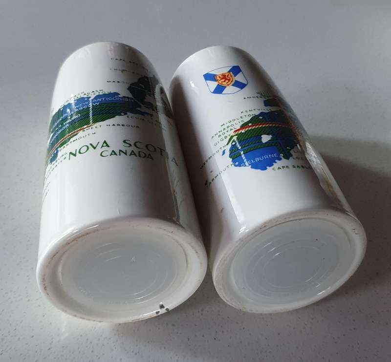 SALT and PEPPER SET - NOVA SCOTIA CANADA as per photo