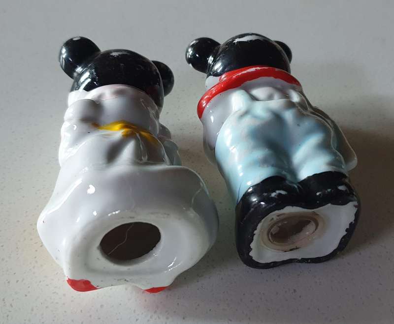 SALT and PEPPER SET - Mickey and Minnie mouse figurines as per photo