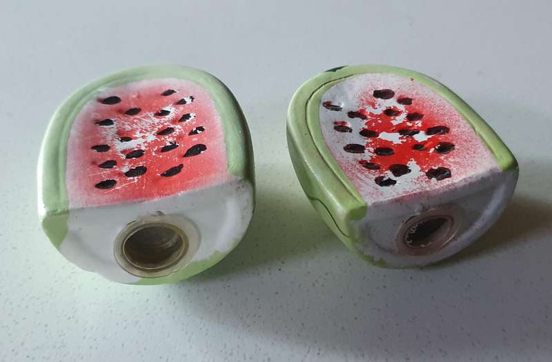 SALT and PEPPER SET - novelty water-lemon as per photo