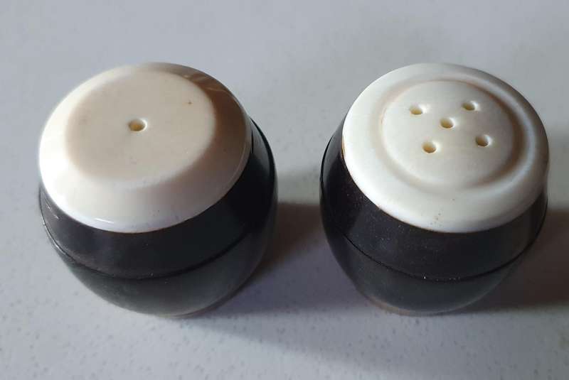 SALT and PEPPER SET - WOOD as per photo