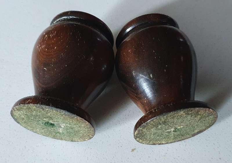 SALT and PEPPER SET - WOOD as per photo