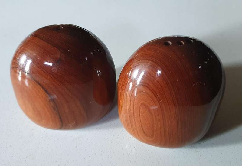 SALT and PEPPER SET - WOOD as per photo