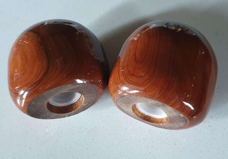 SALT and PEPPER SET - WOOD as per photo
