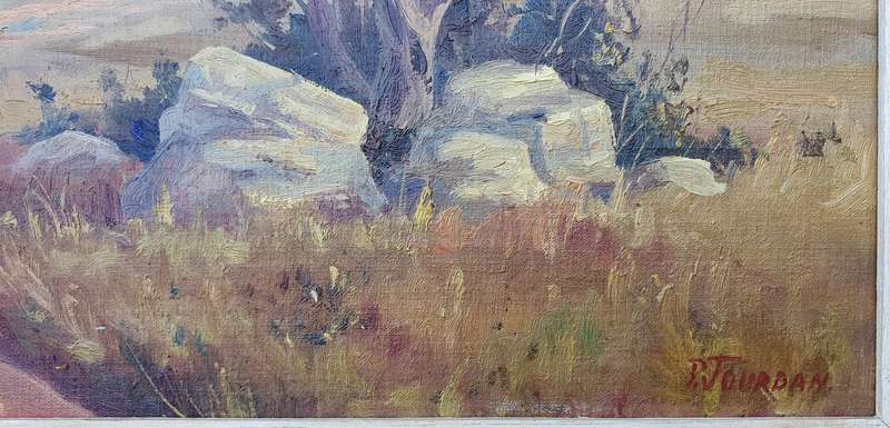 Original oil painting by P. JOURDAN