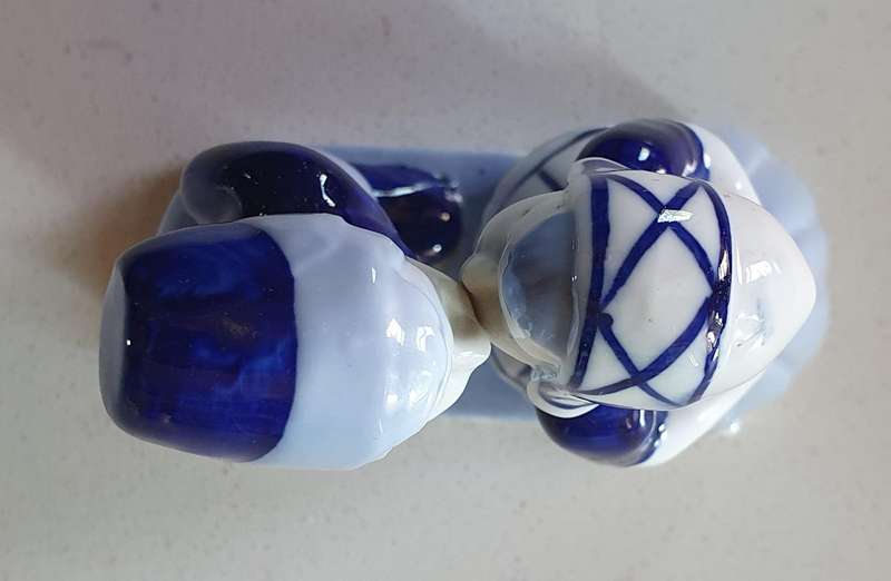 Blue and white figurine - as per photo