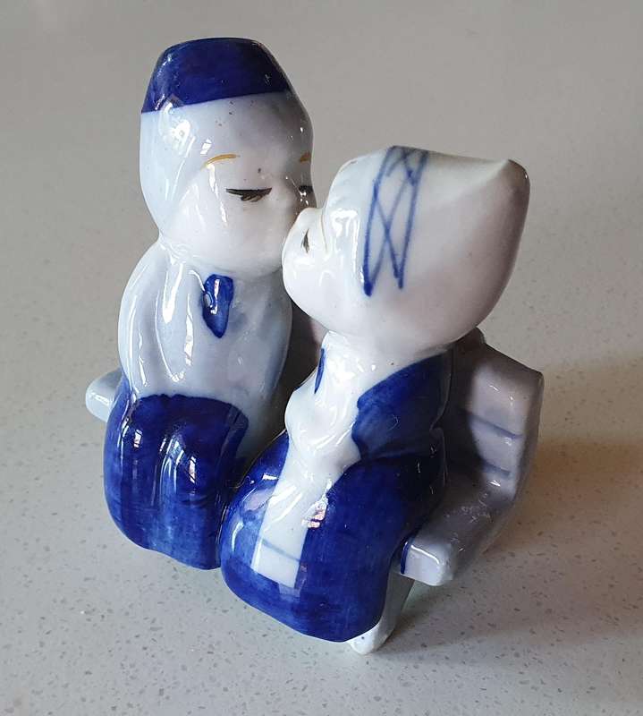 Blue and white figurine - as per photo