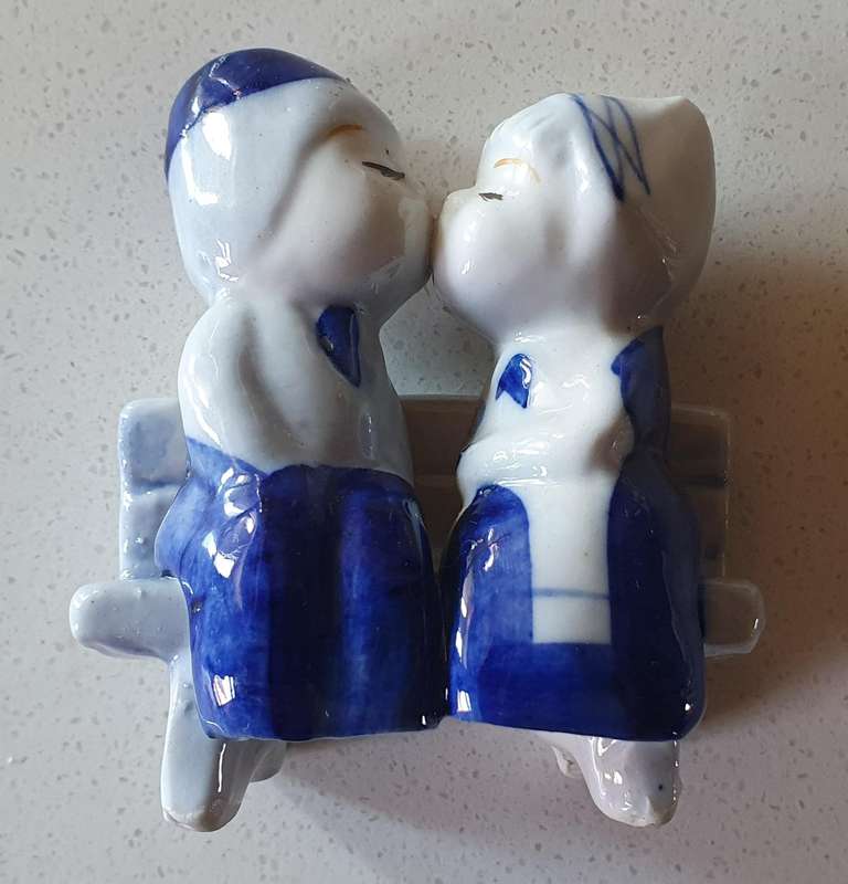 Blue and white figurine - as per photo