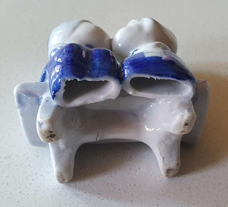 Blue and white figurine - as per photo