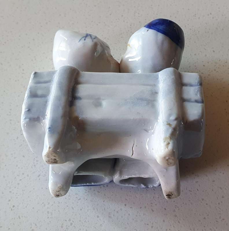 Blue and white figurine - as per photo