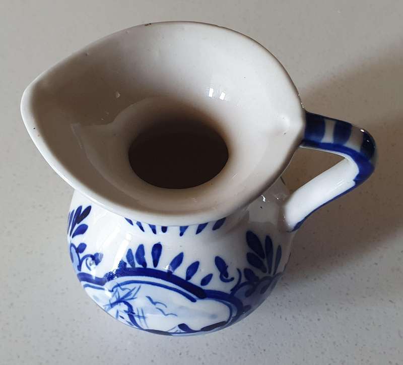 DELFT hand painted Blue and white jug - as per photo