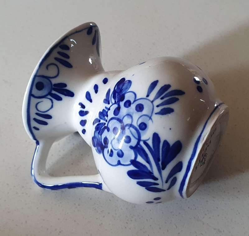 DELFT hand painted Blue and white jug - as per photo