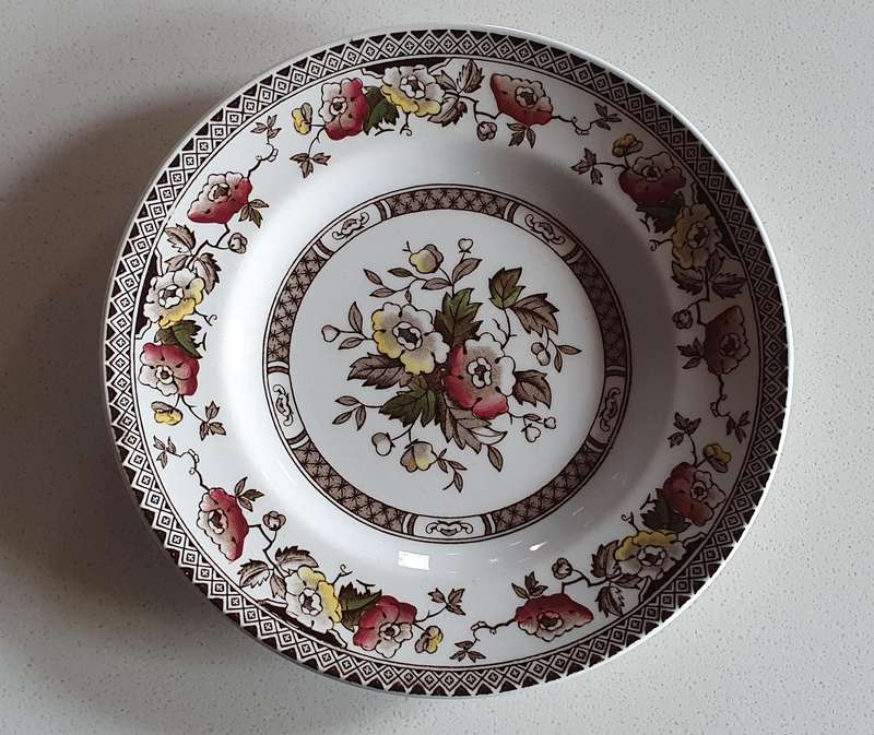 BROWN JACOEEAN - MIDWINTER Staffordshire England plate as per photos