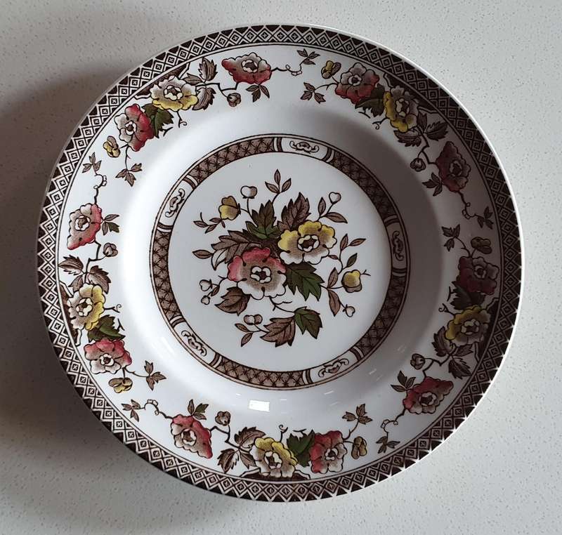 BROWN JACOEEAN - MIDWINTER Staffordshire England plate as per photos