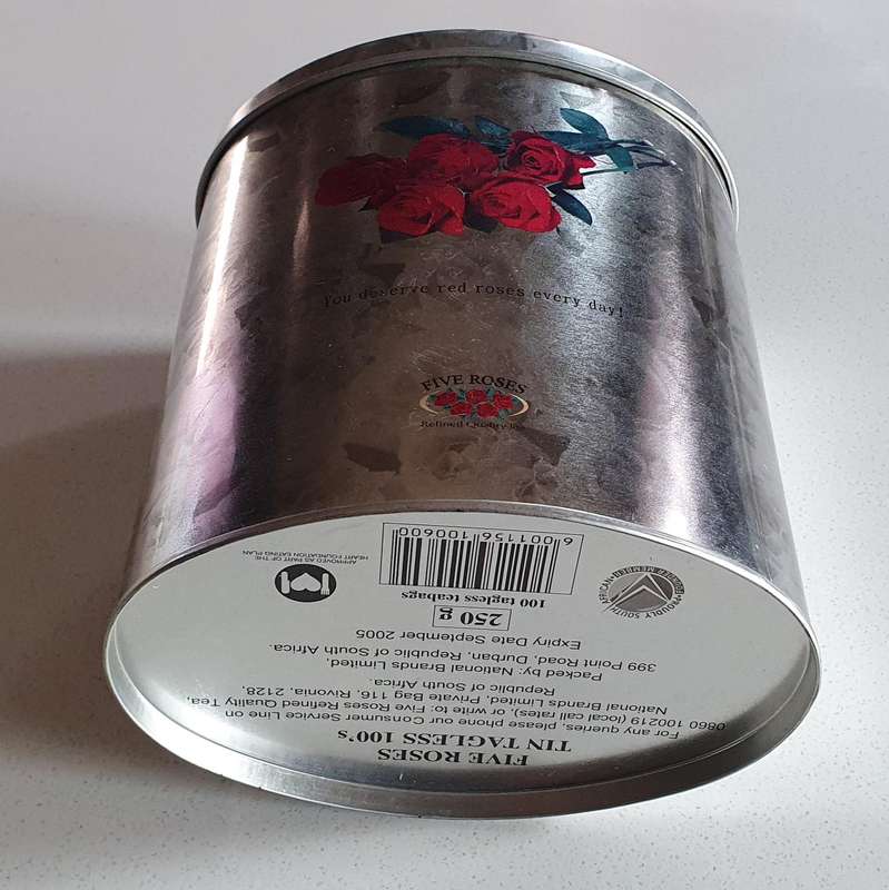 FIVE ROSES tea tin as per photos