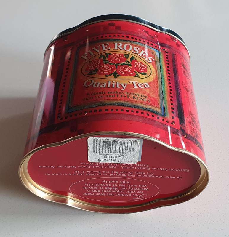 FIVE ROSES tea tin as per photos