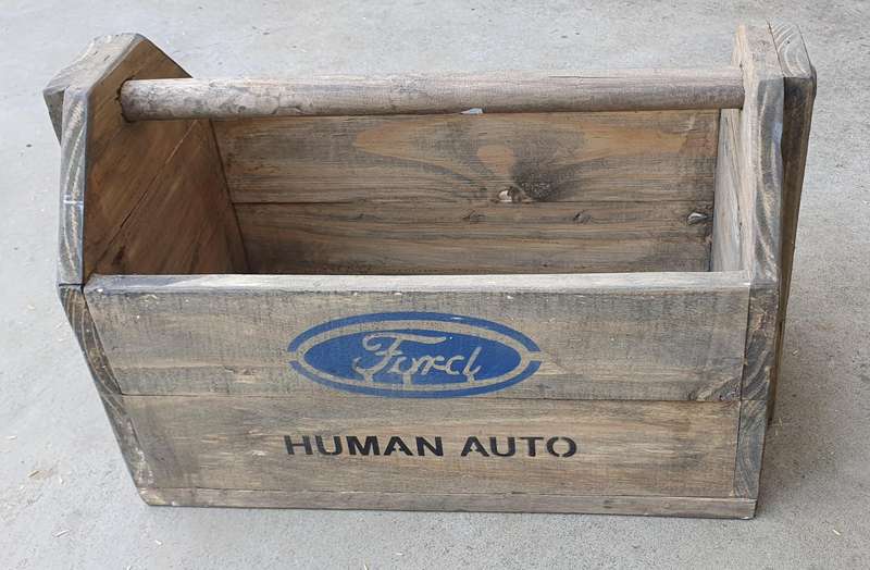 FORD - HUMAN AUTO wooden crate as per photos