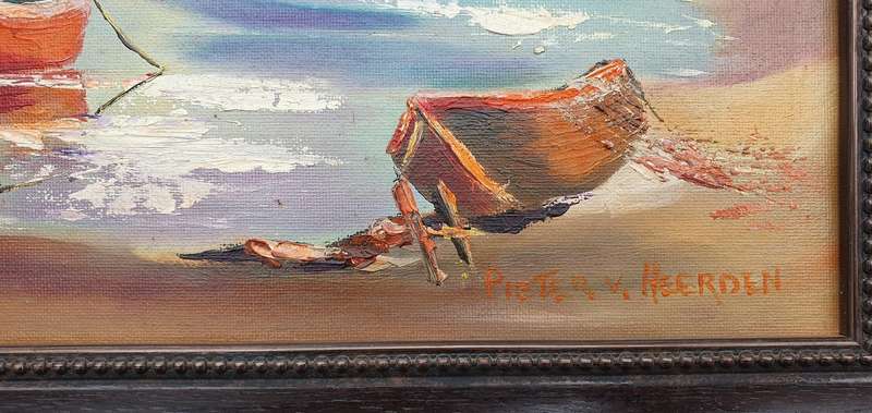 Original framed oil painting by PIETER VAN HEERDEN as per photos