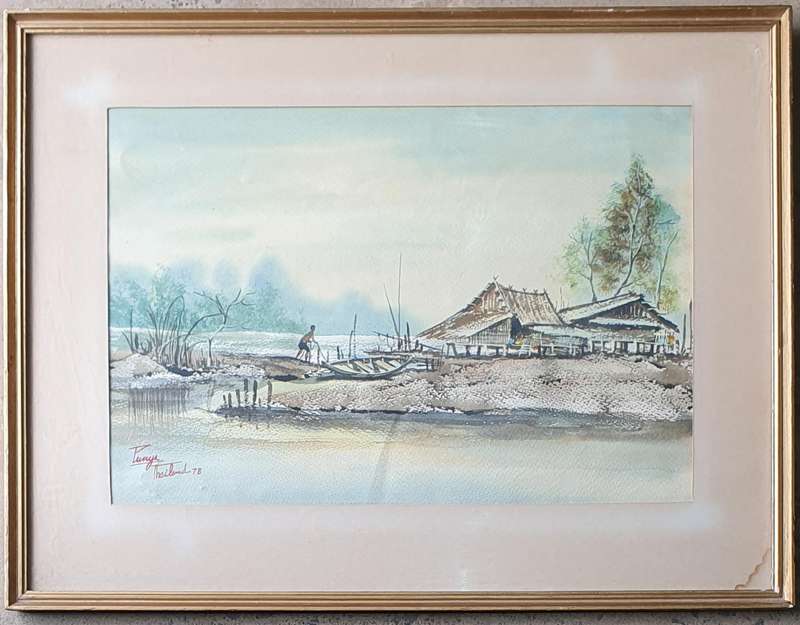 Original framed watercolour painting as per photos