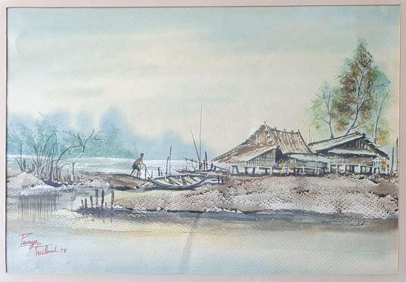 Original framed watercolour painting as per photos