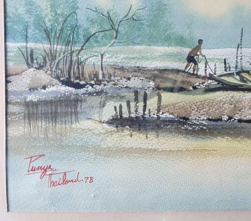 Original framed watercolour painting as per photos