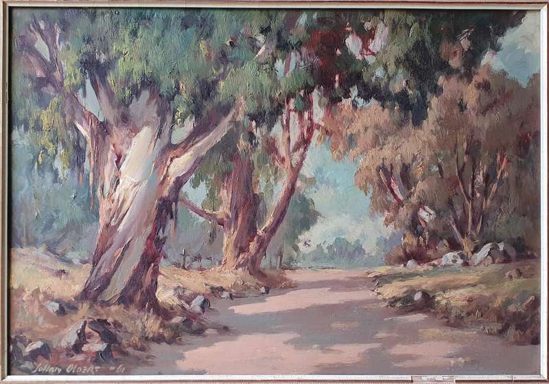 JOHAN OLDERT - Original framed oil painting
