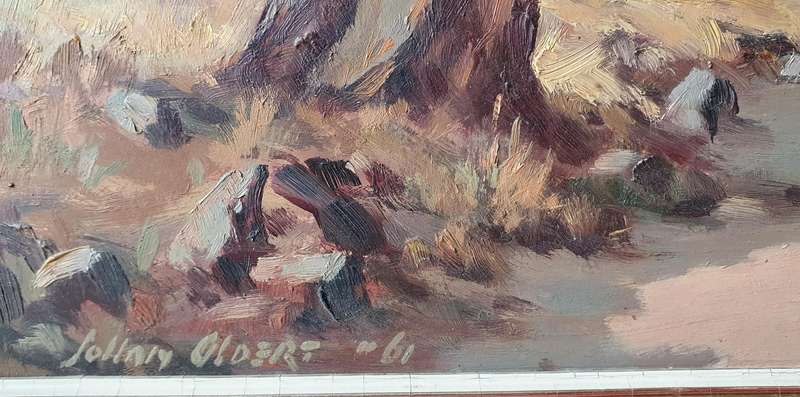 JOHAN OLDERT - Original framed oil painting