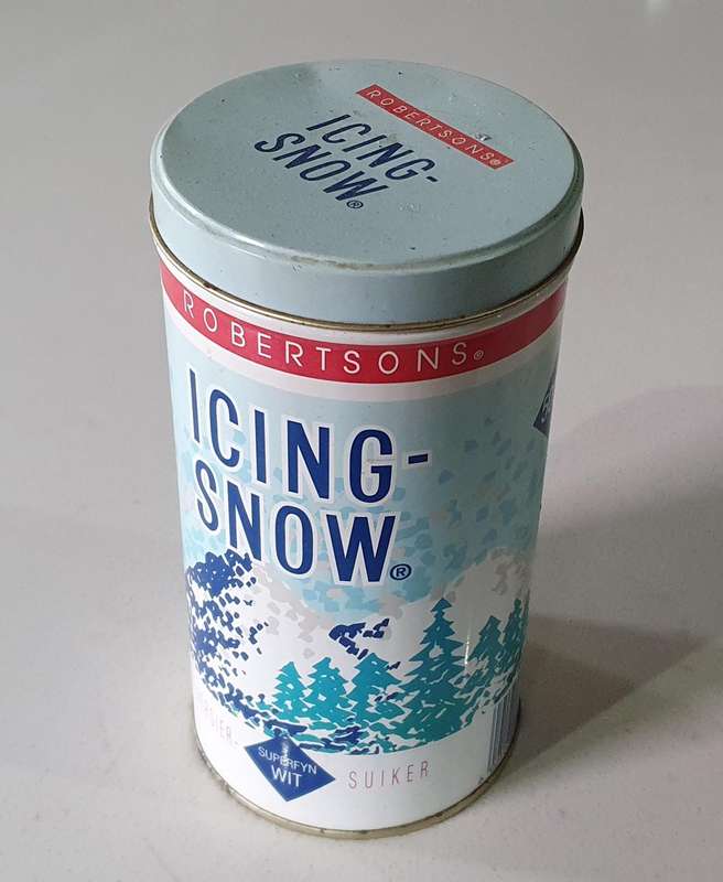 ROBERTSONS - ICING SNOW tin as per photos