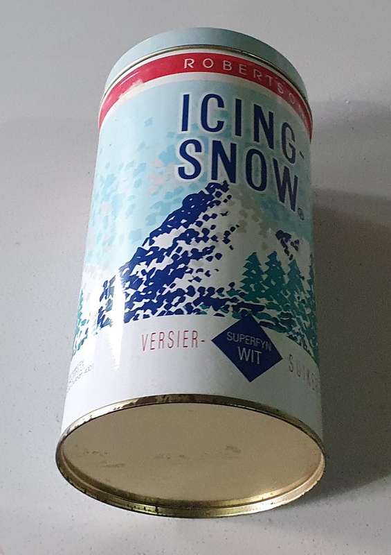 ROBERTSONS - ICING SNOW tin as per photos