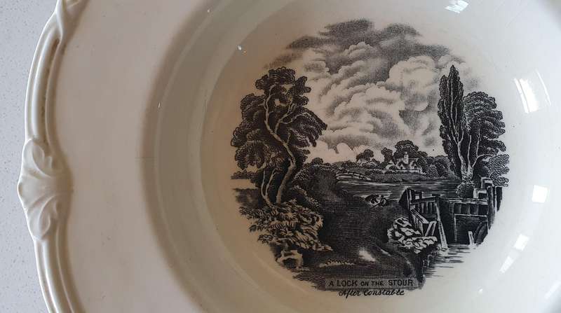 Grindley England bowl - Scenes after Constable as per photos