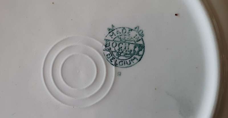 3 BOCH plates, made in Belgium - Grand Hotel Ladybrand as per photos
